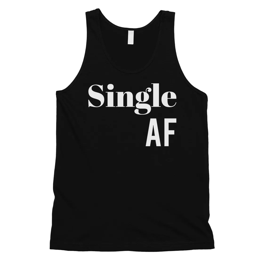 Single AF Mens Funny Saying Workout Tank Top For Single Friends