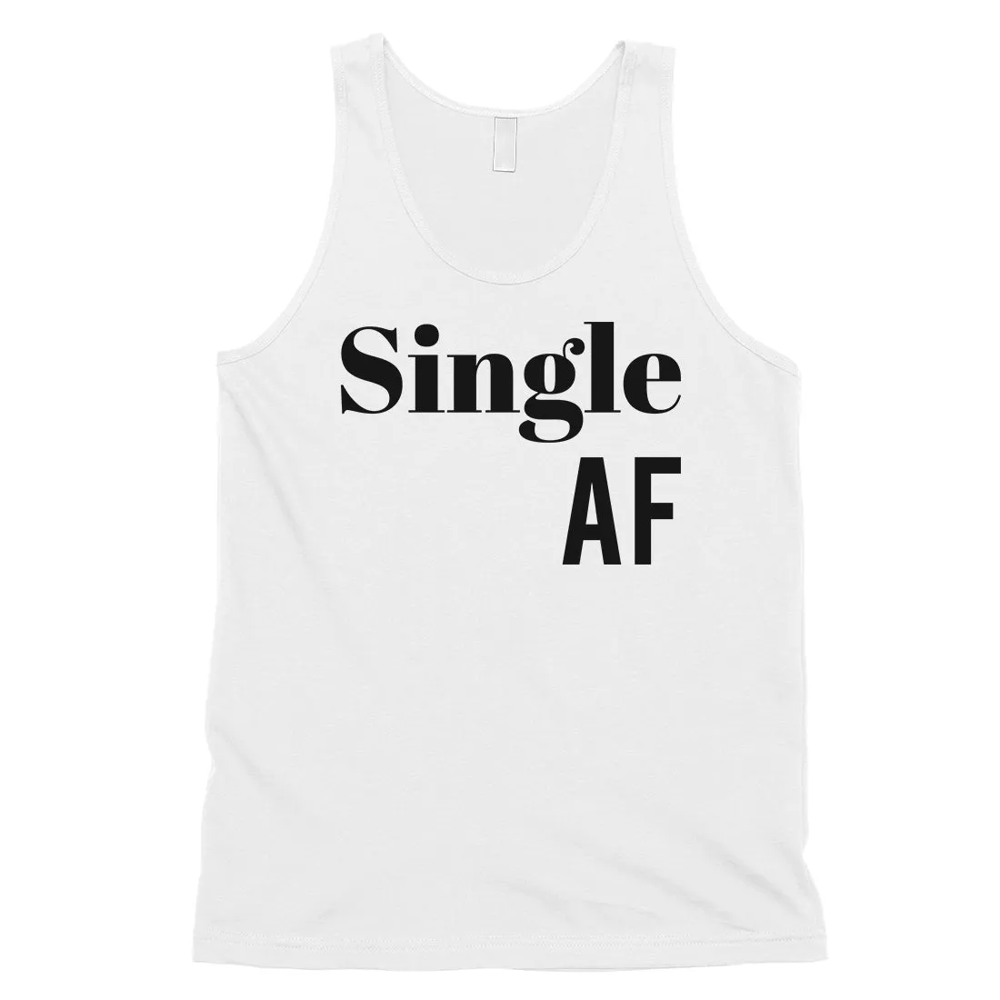 Single AF Mens Funny Saying Workout Tank Top For Single Friends