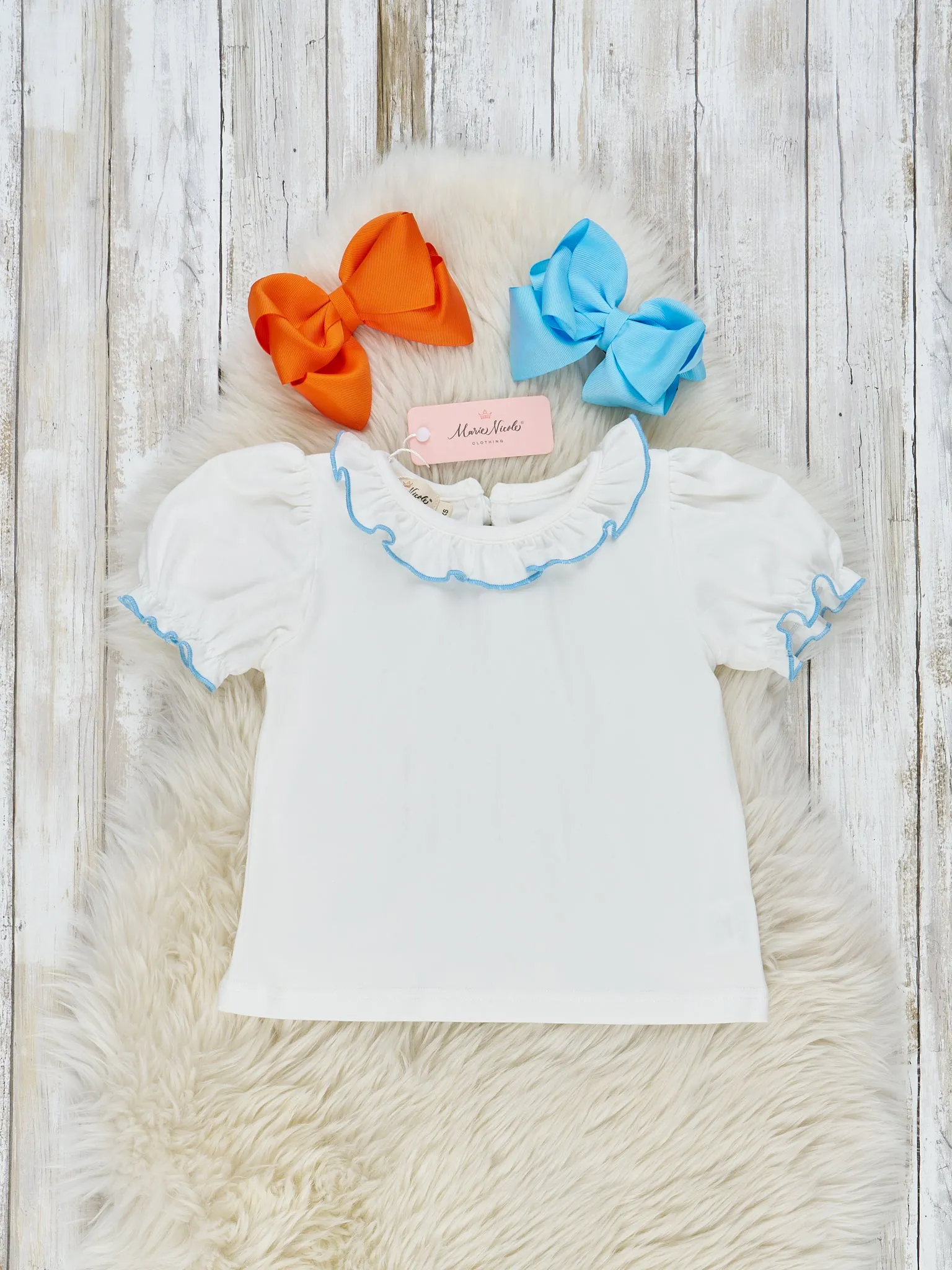 Smocked Pumpkin Pail Ruffle Overall Dress Set