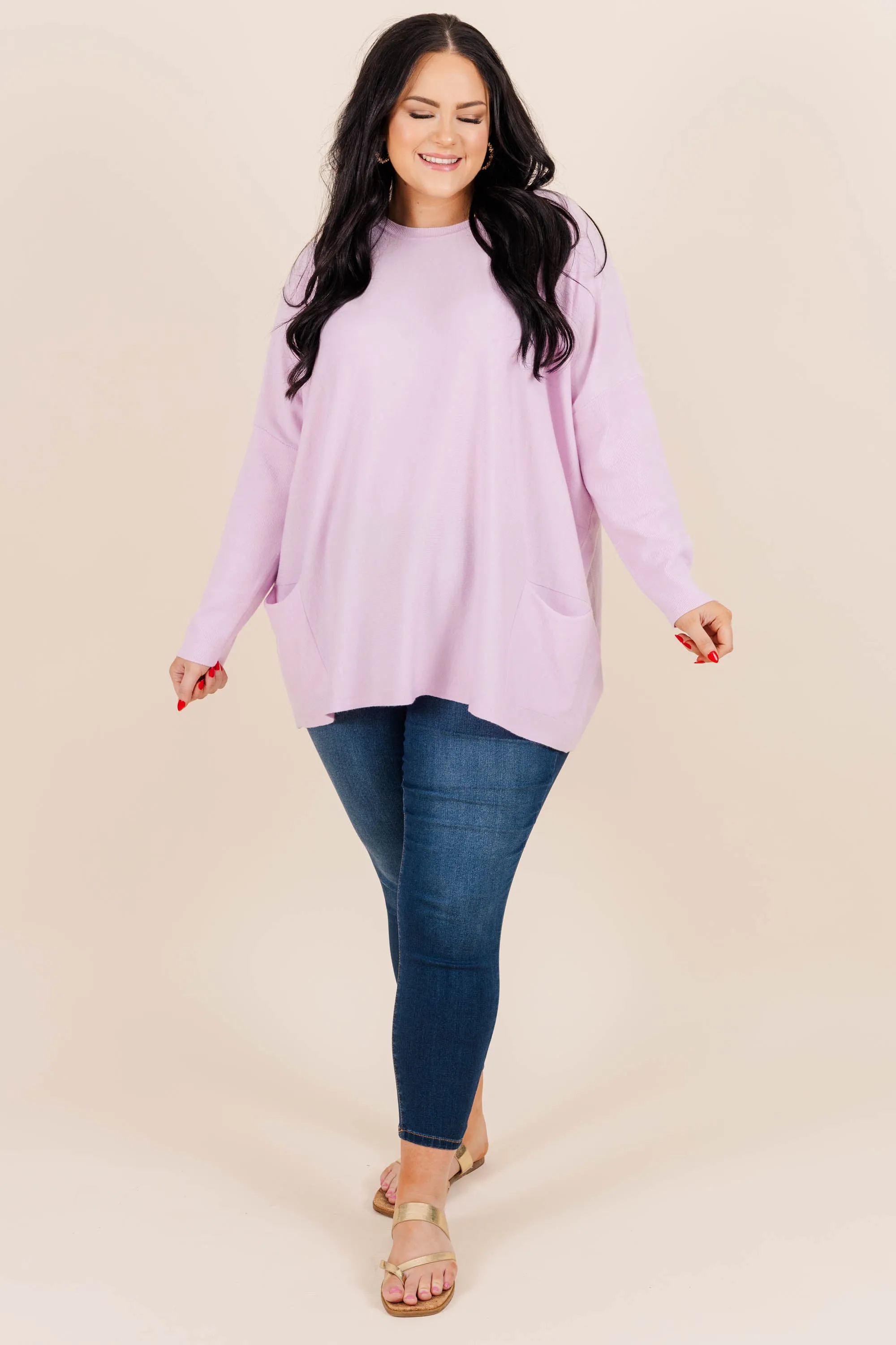 Snow Whispers Tunic, Dusty Lavender