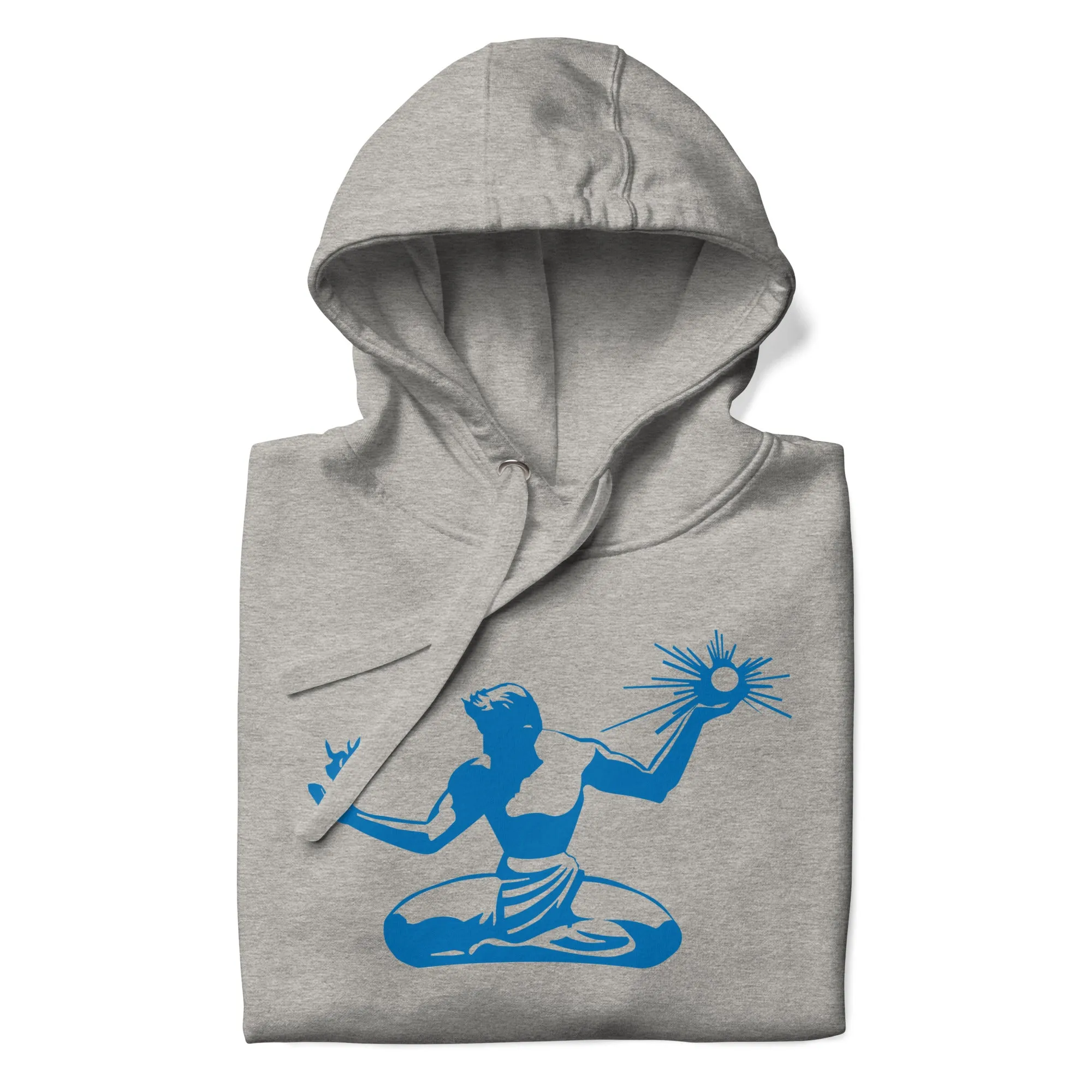 Spirit of Detroit Premium Pullover Unisex Hoodie - Athletic Gray / Blue