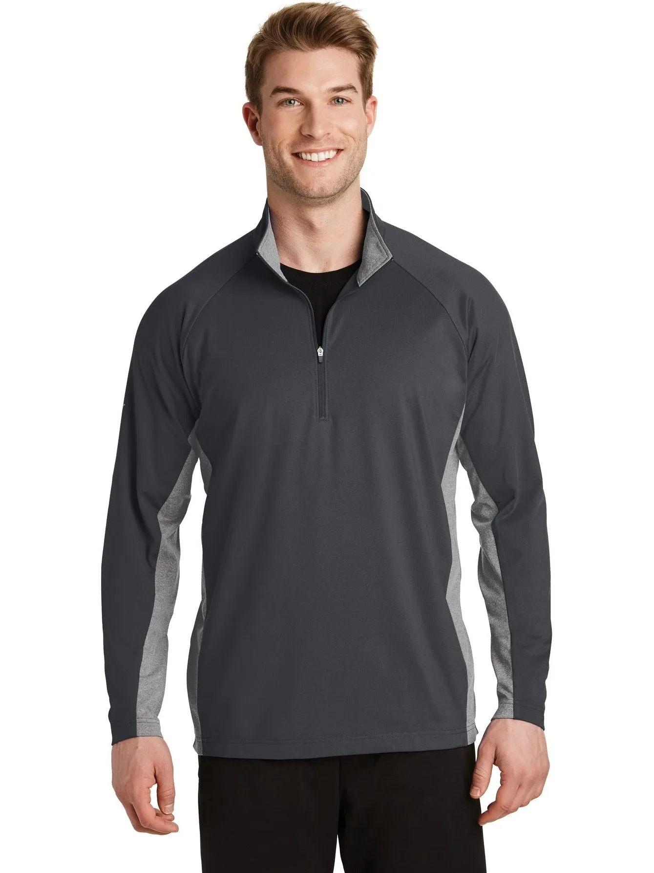 Sport-Tek Sport-Wick Stretch Contrast 1/2-Zip Pullover