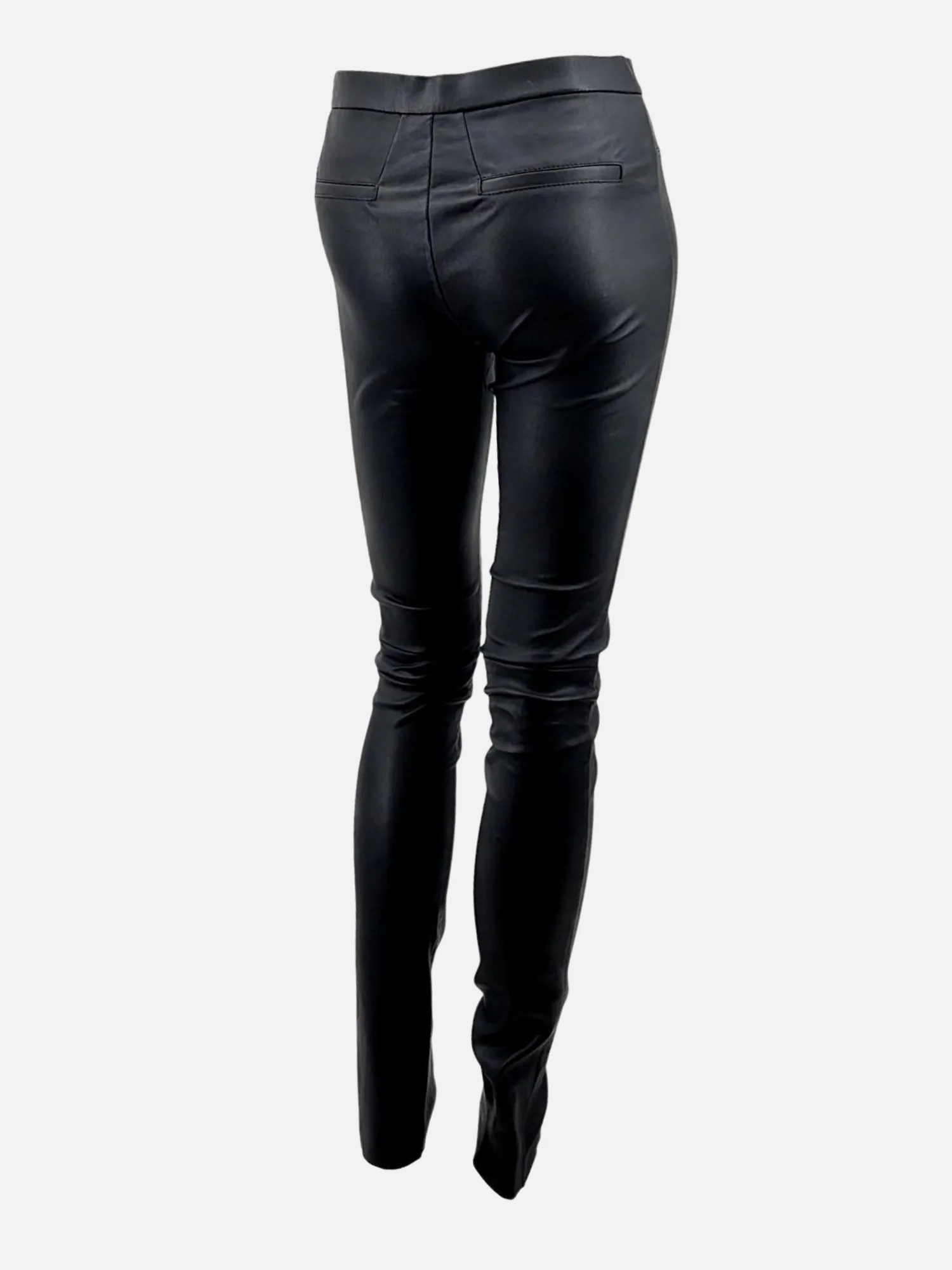 Stephanie Trouser - Lamb Stretch Leather - Women - Black