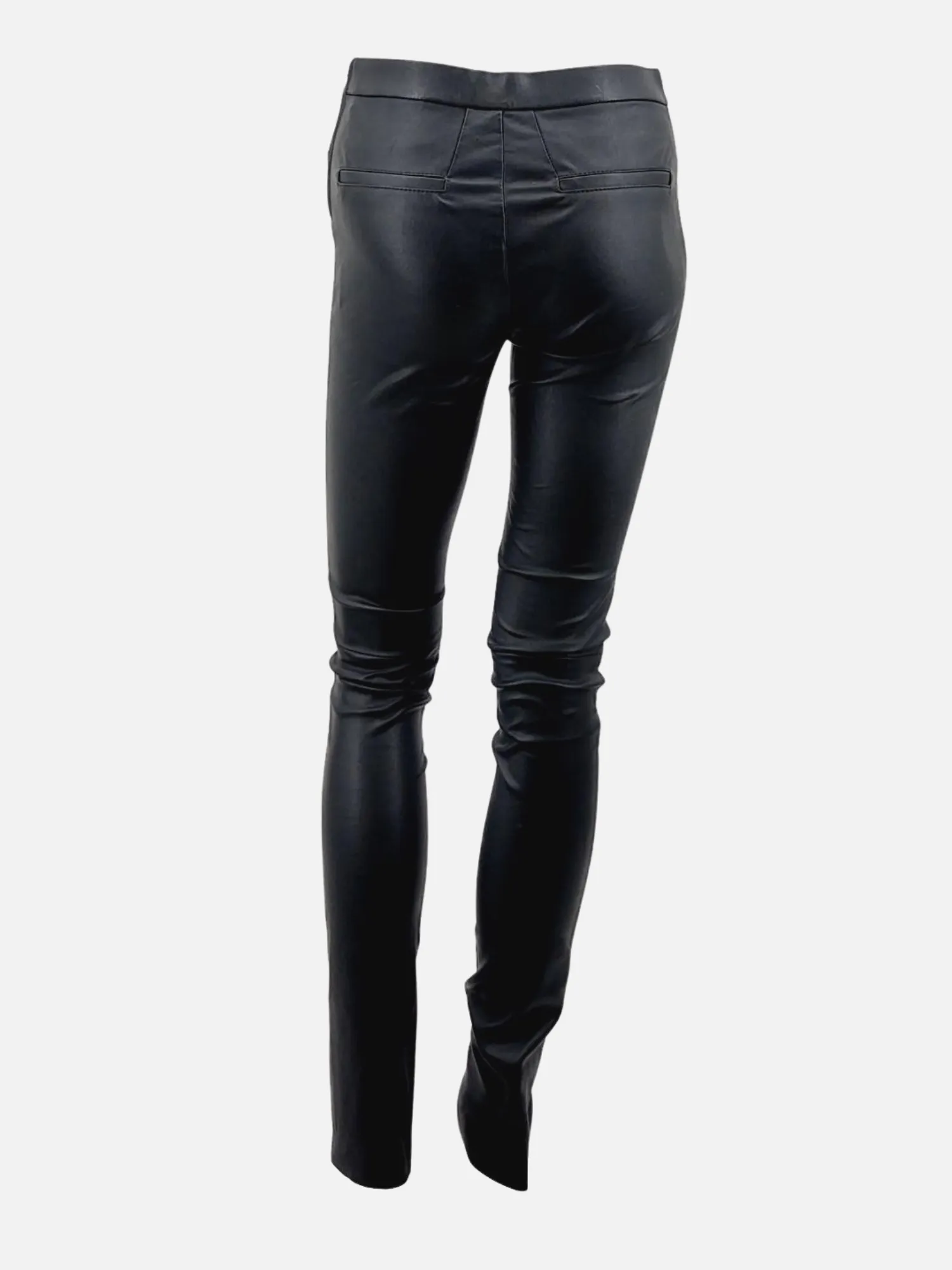 Stephanie Trouser - Lamb Stretch Leather - Women - Black