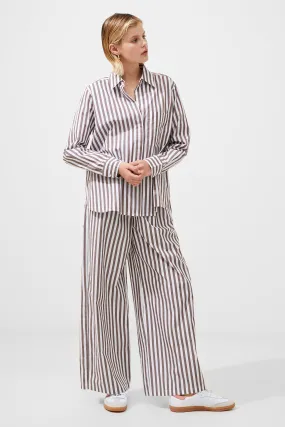 Stripe Poplin Popover Shirt