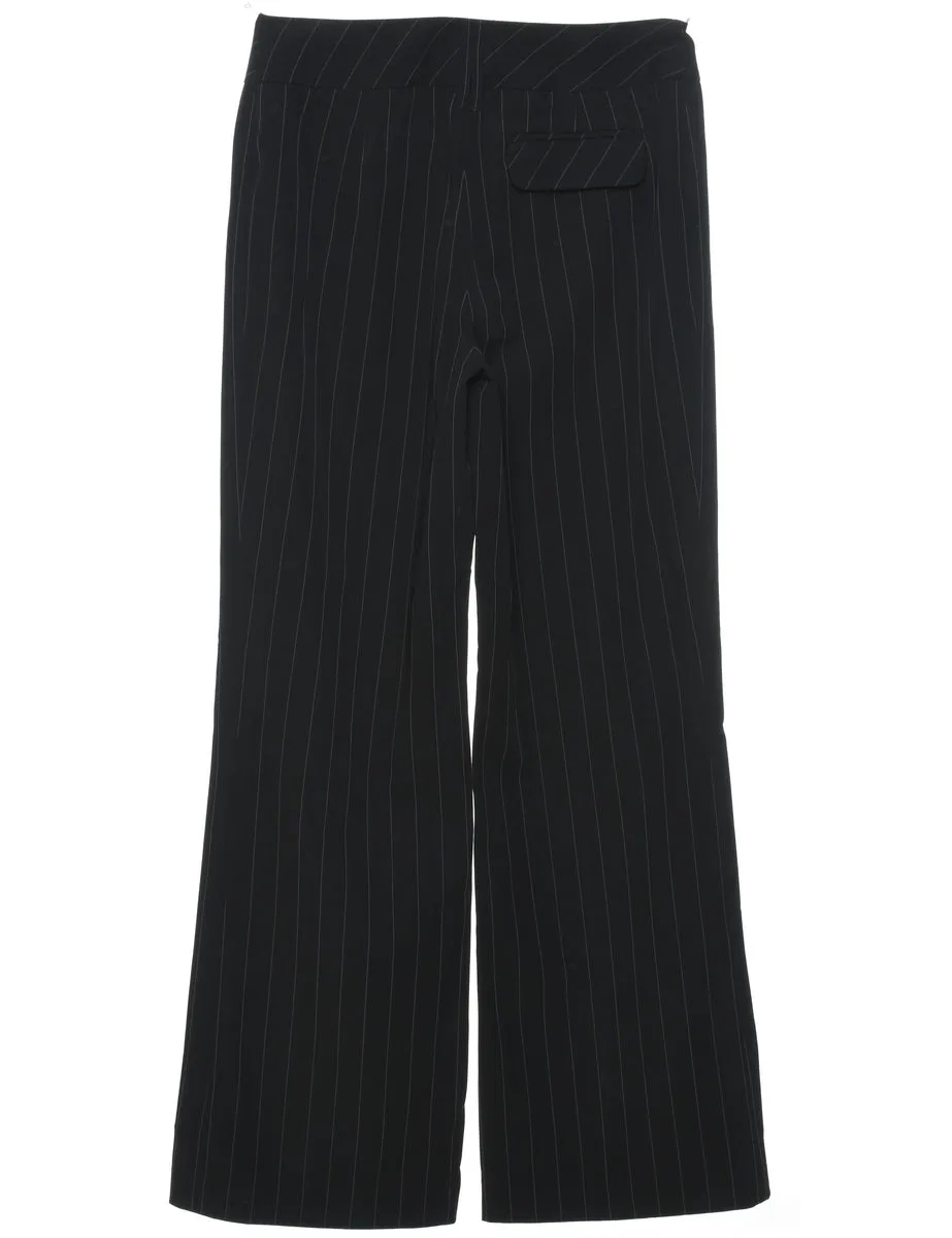 Striped Black Classic Trousers - W27 L29