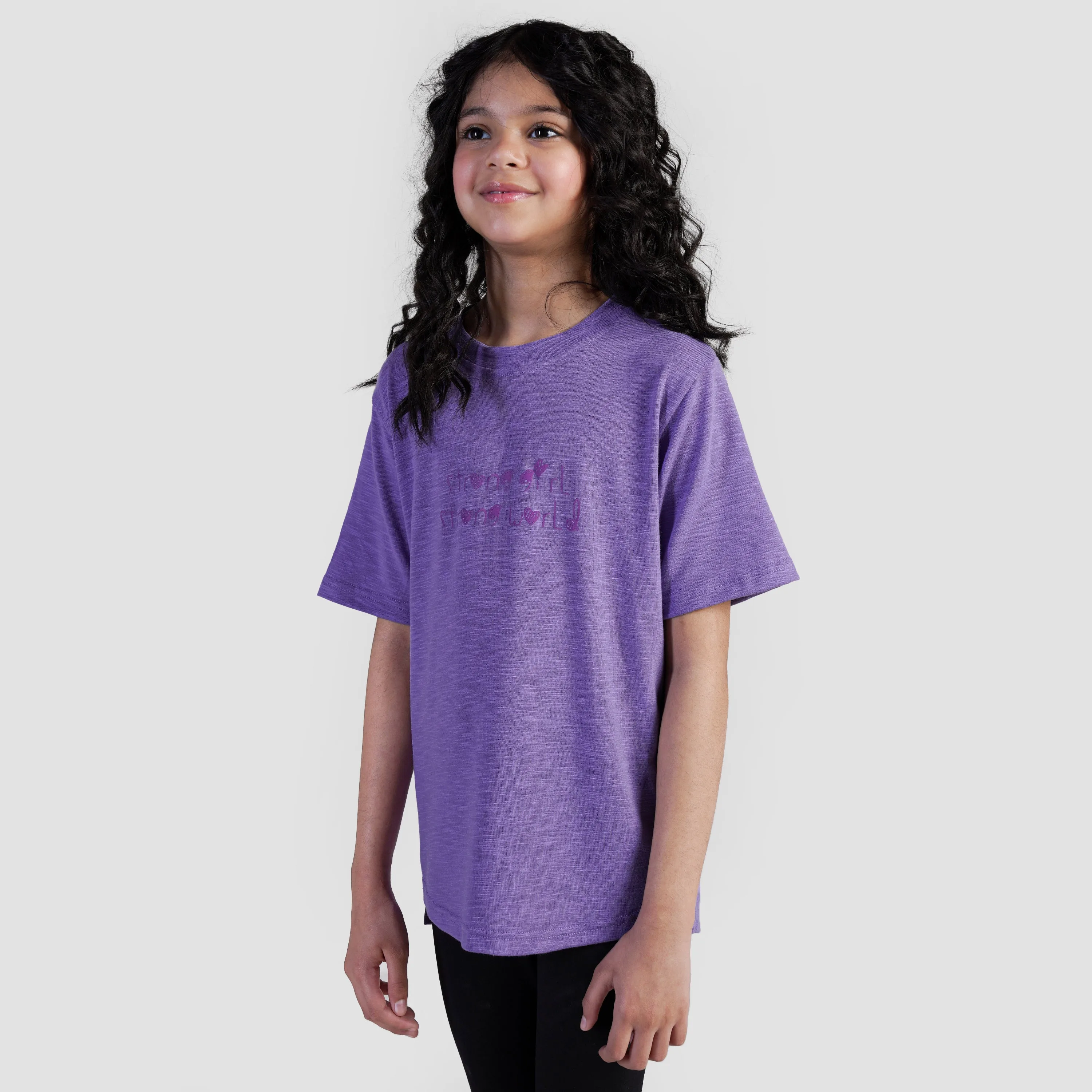 Strong Girl Regular Tee (Purple)