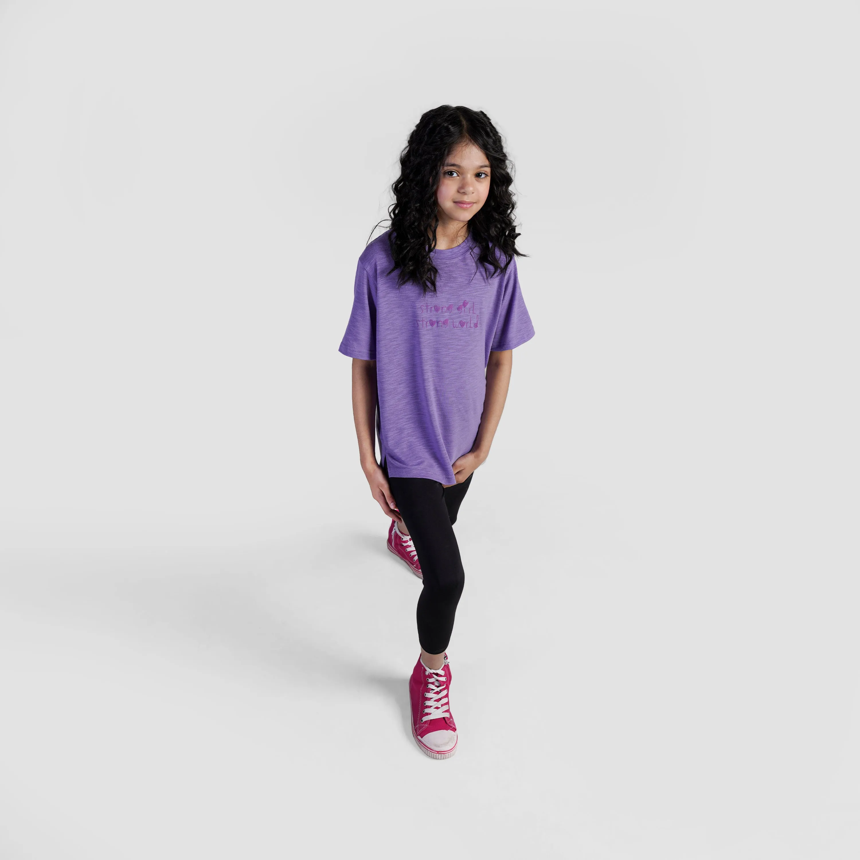 Strong Girl Regular Tee (Purple)