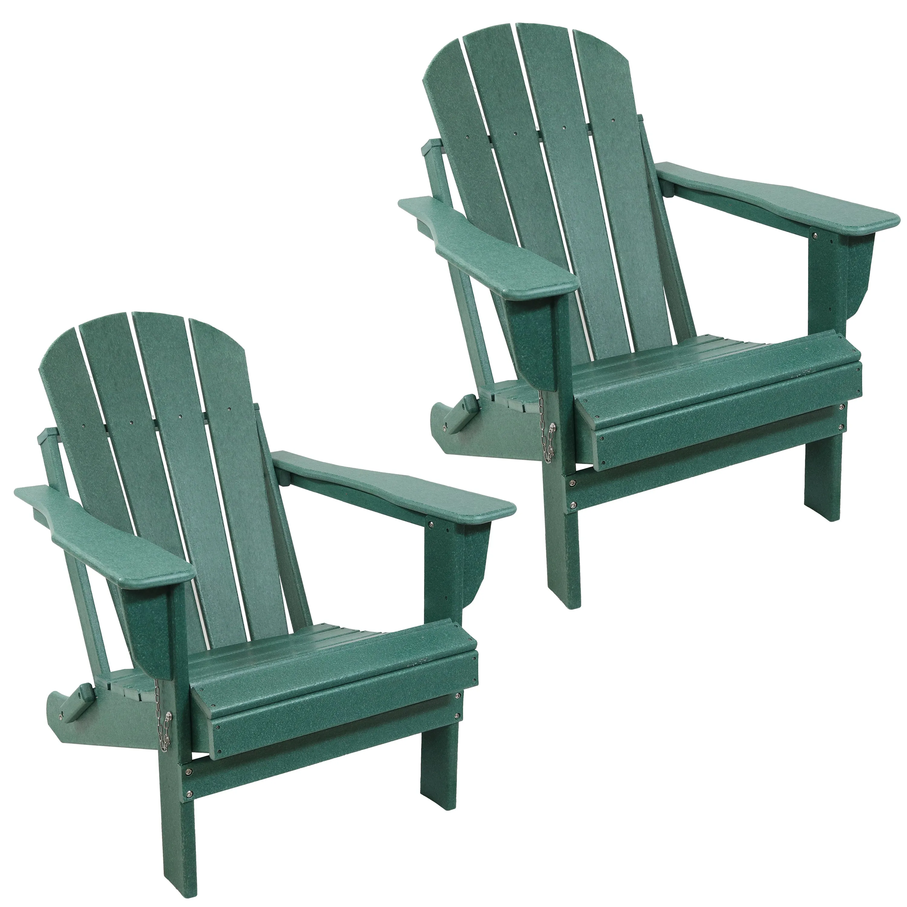 Sunnydaze Folding Adirondack Chair - 300-Pound Capacity - 34.5" H