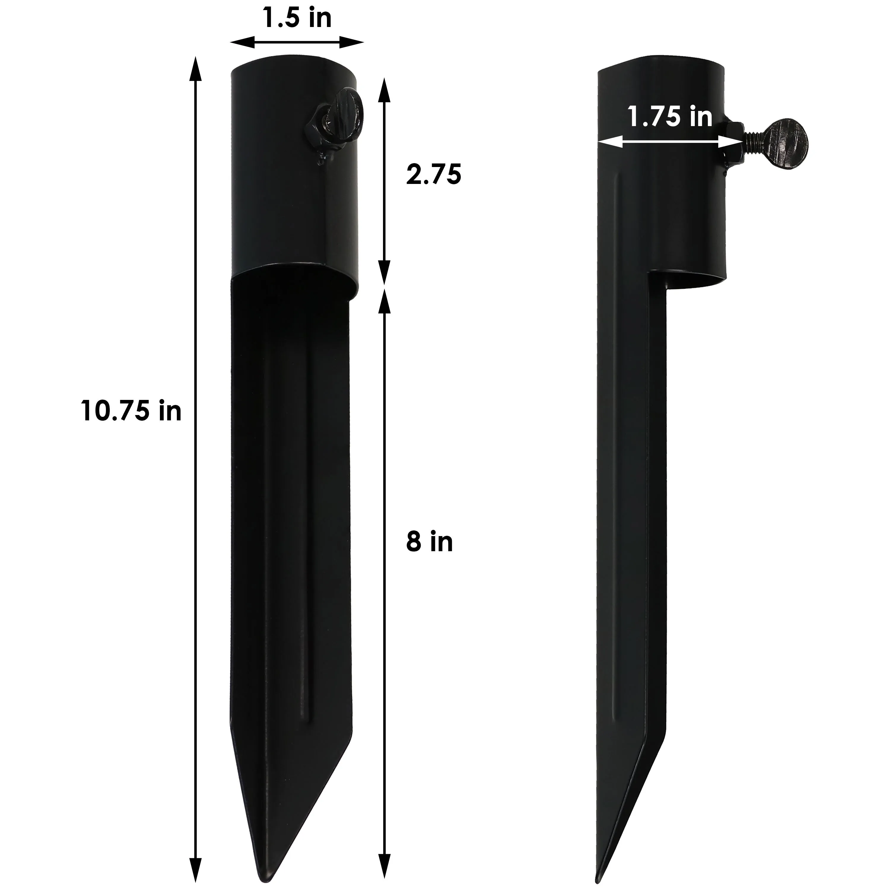 Sunnydaze Heavy-Duty, Steel Torch Stakes for Outdoor Lights or Torches