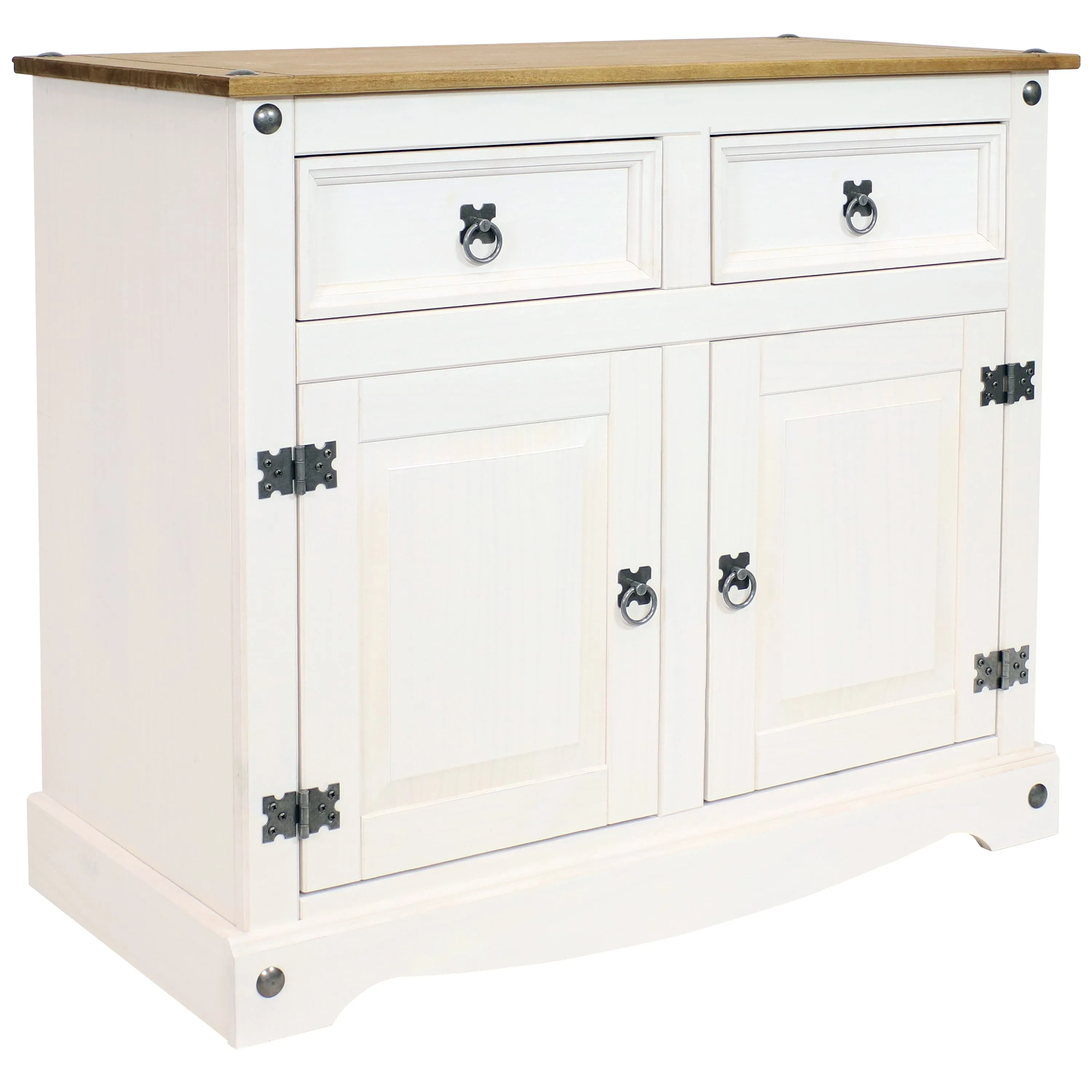 Sunnydaze Kitchen Sideboard Cabinet with 2 Drawers and 2 Doors - 31.5" H