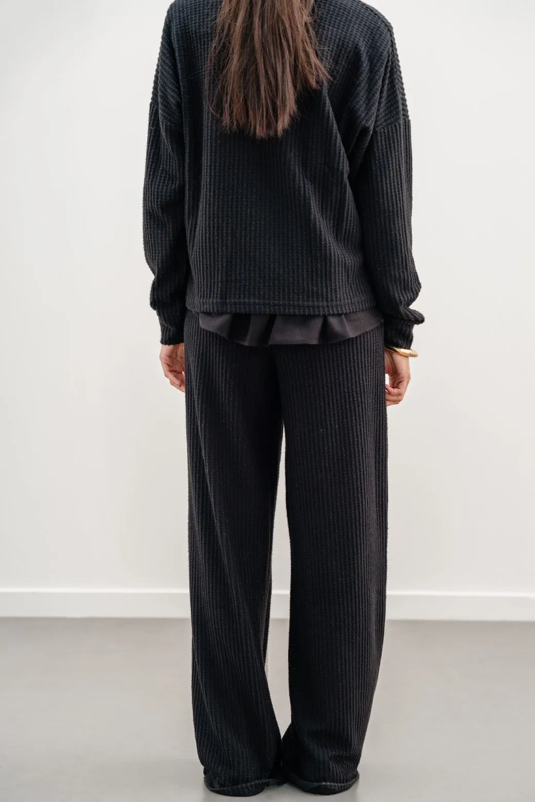 TEXTURED TROUSERS