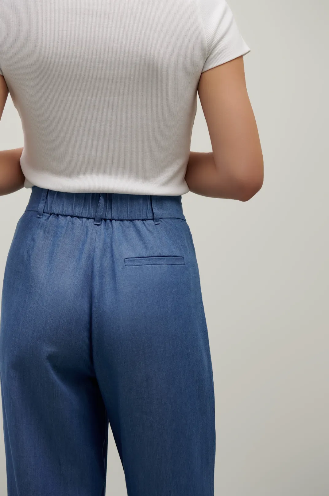 The Willow Wide Leg Pants - "Denim"