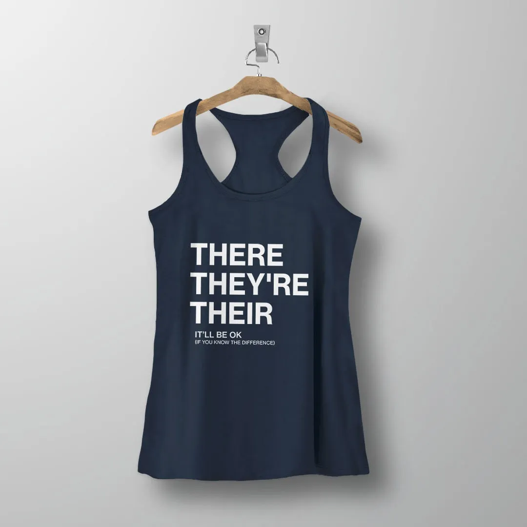 There They're Their Grammar Tank Top