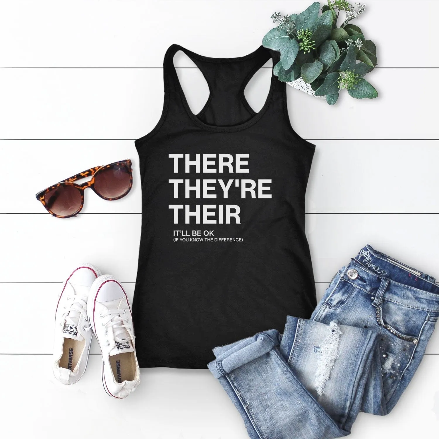 There They're Their Grammar Tank Top