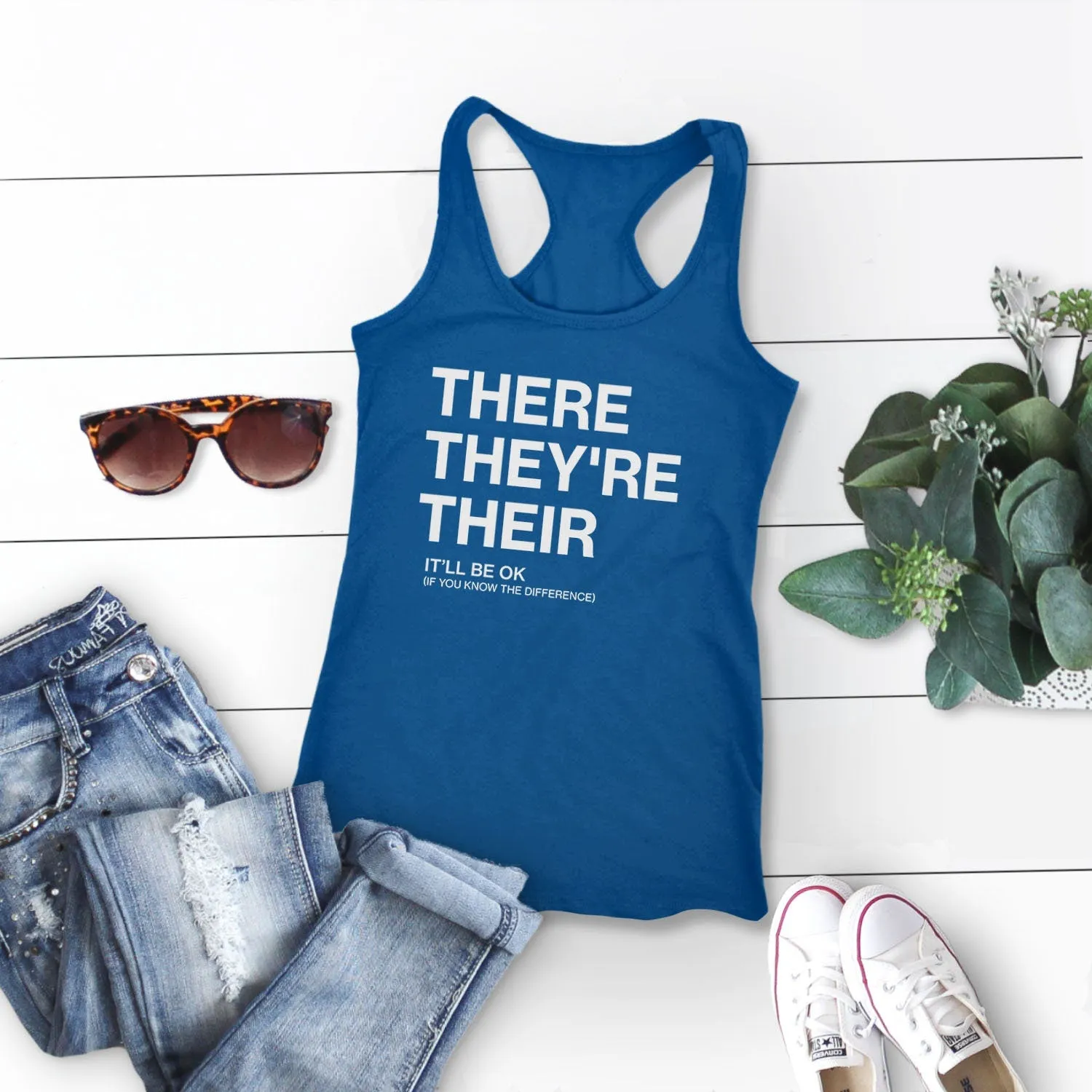 There They're Their Grammar Tank Top