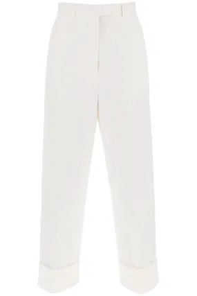 Thom Browne cropped wide leg jeans