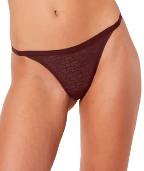 Triumph Signature Sheer String Brief - Decadent Chocolate