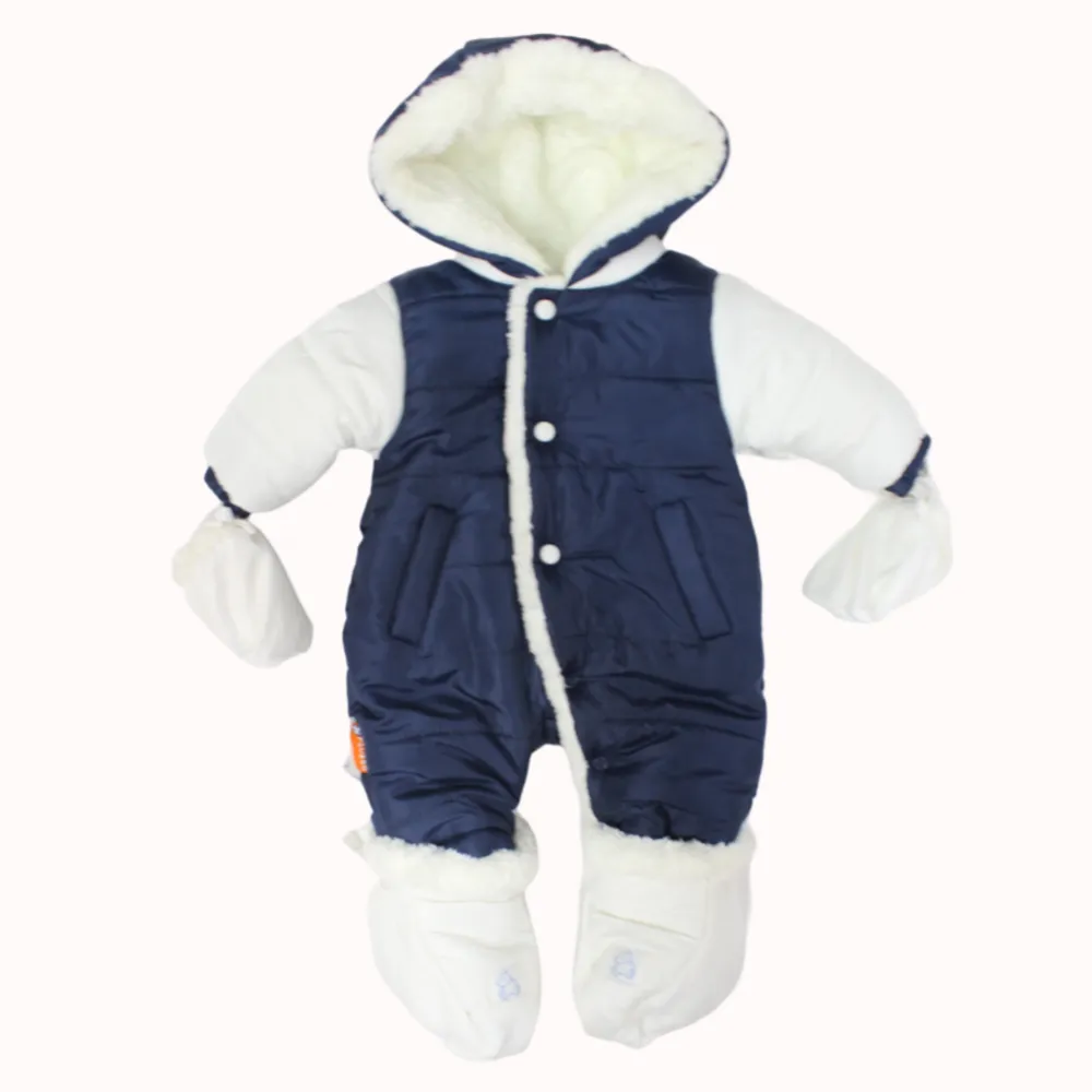 Unisex Fleeced Overall With Socks And Gloves