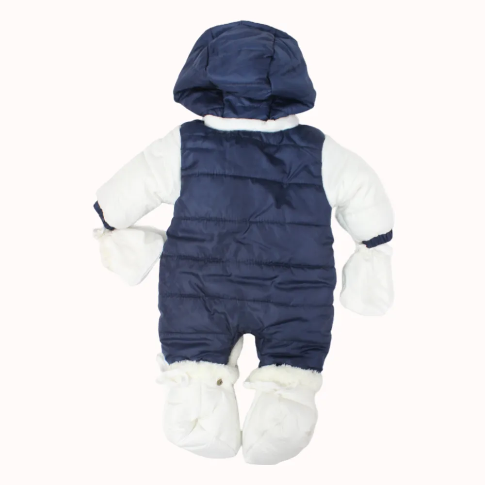 Unisex Fleeced Overall With Socks And Gloves