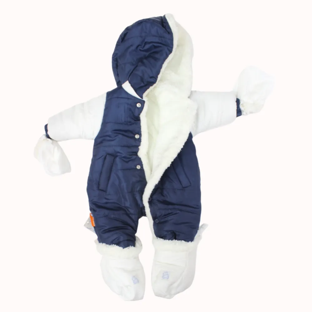 Unisex Fleeced Overall With Socks And Gloves