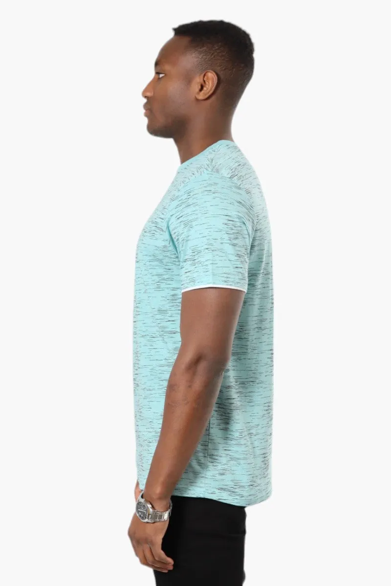 Urbanology Patterned Crewneck Tee - Turquoise