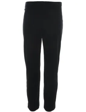 Velvet Black Trousers - W26 L27