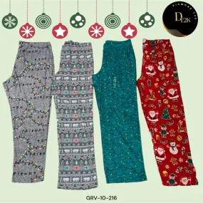 Vintage Christmas Cheer Trousers – Festive Retro Vibes (GRV-10-216)