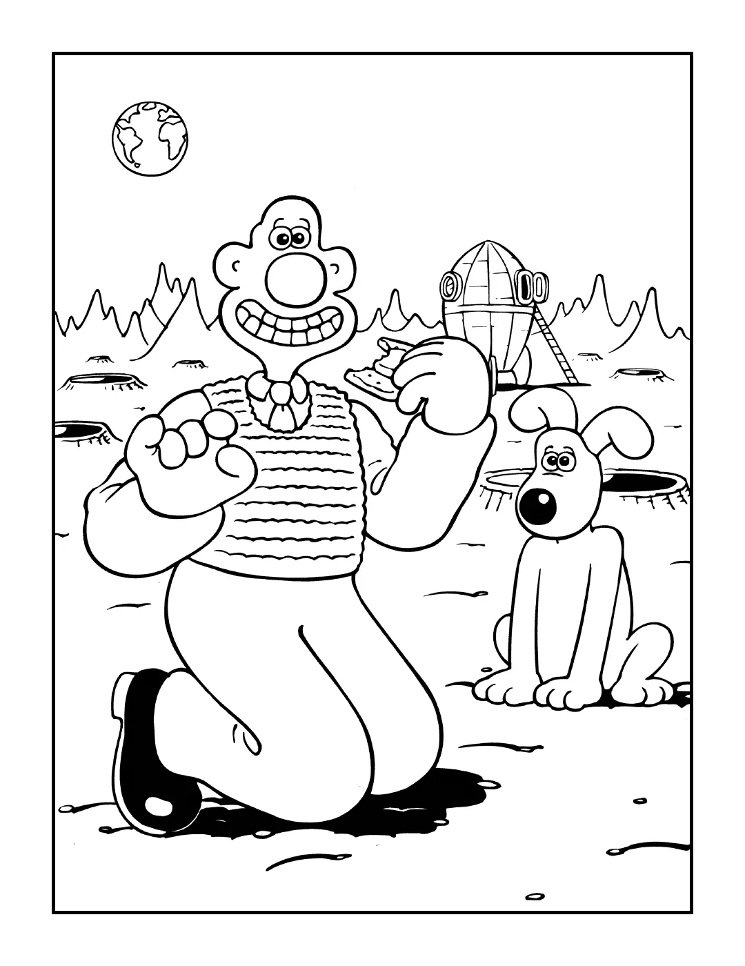 Wallace & Gromit The Official Colouring Book