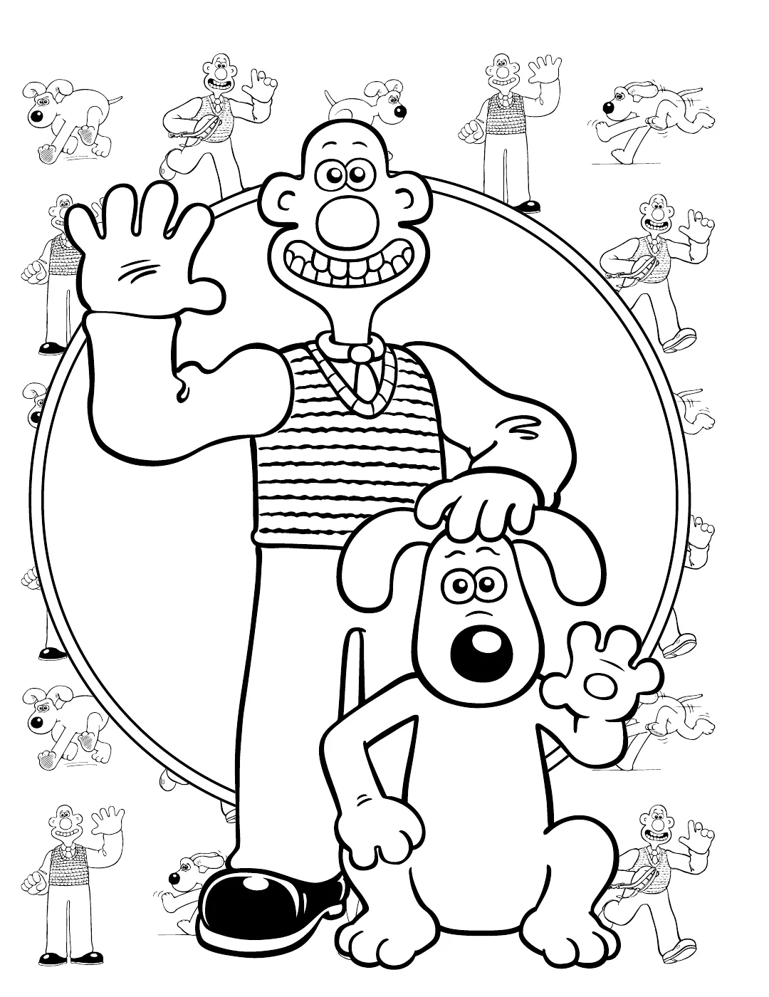 Wallace & Gromit The Official Colouring Book