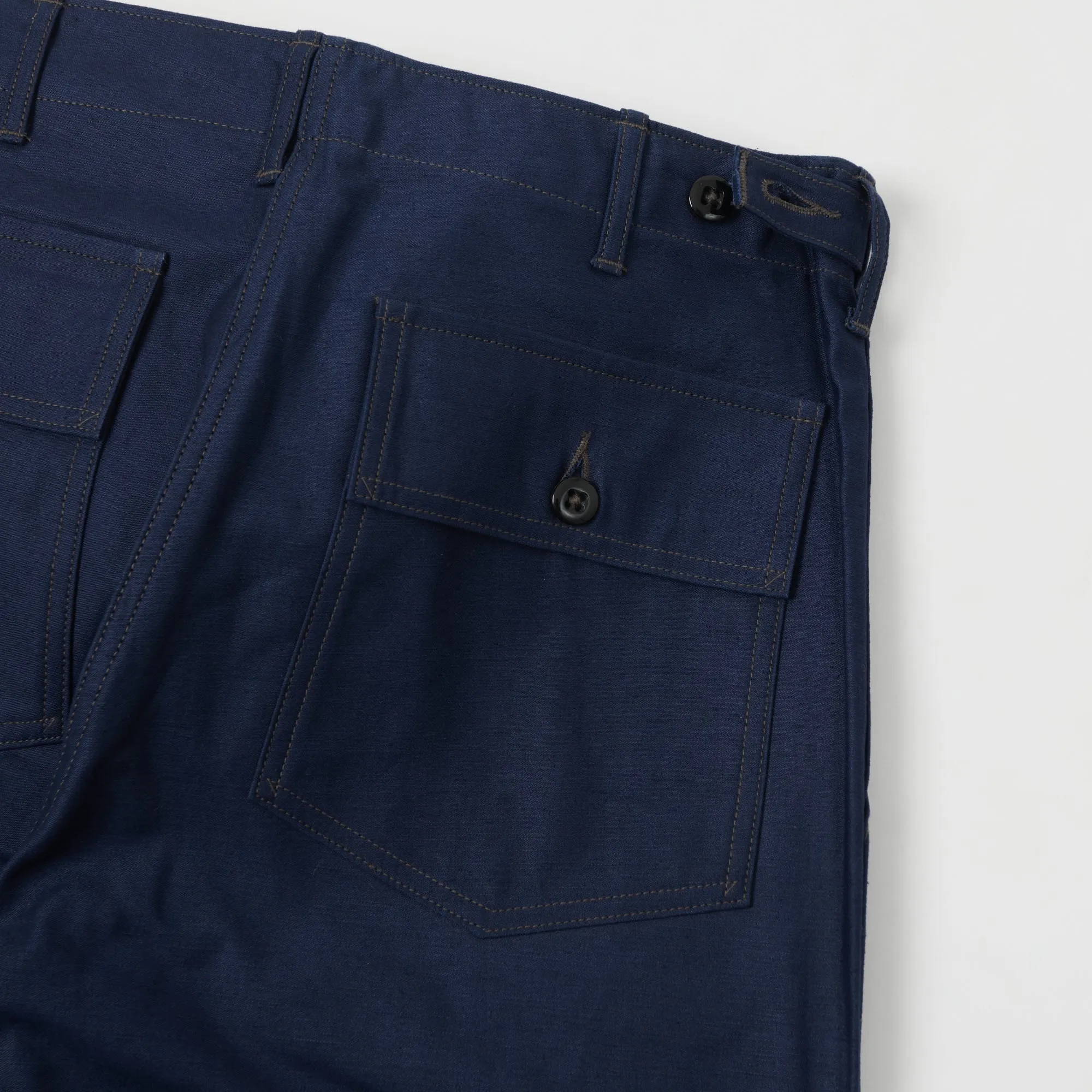 Warehouse & Co Sateen Fatigue Pant - Navy