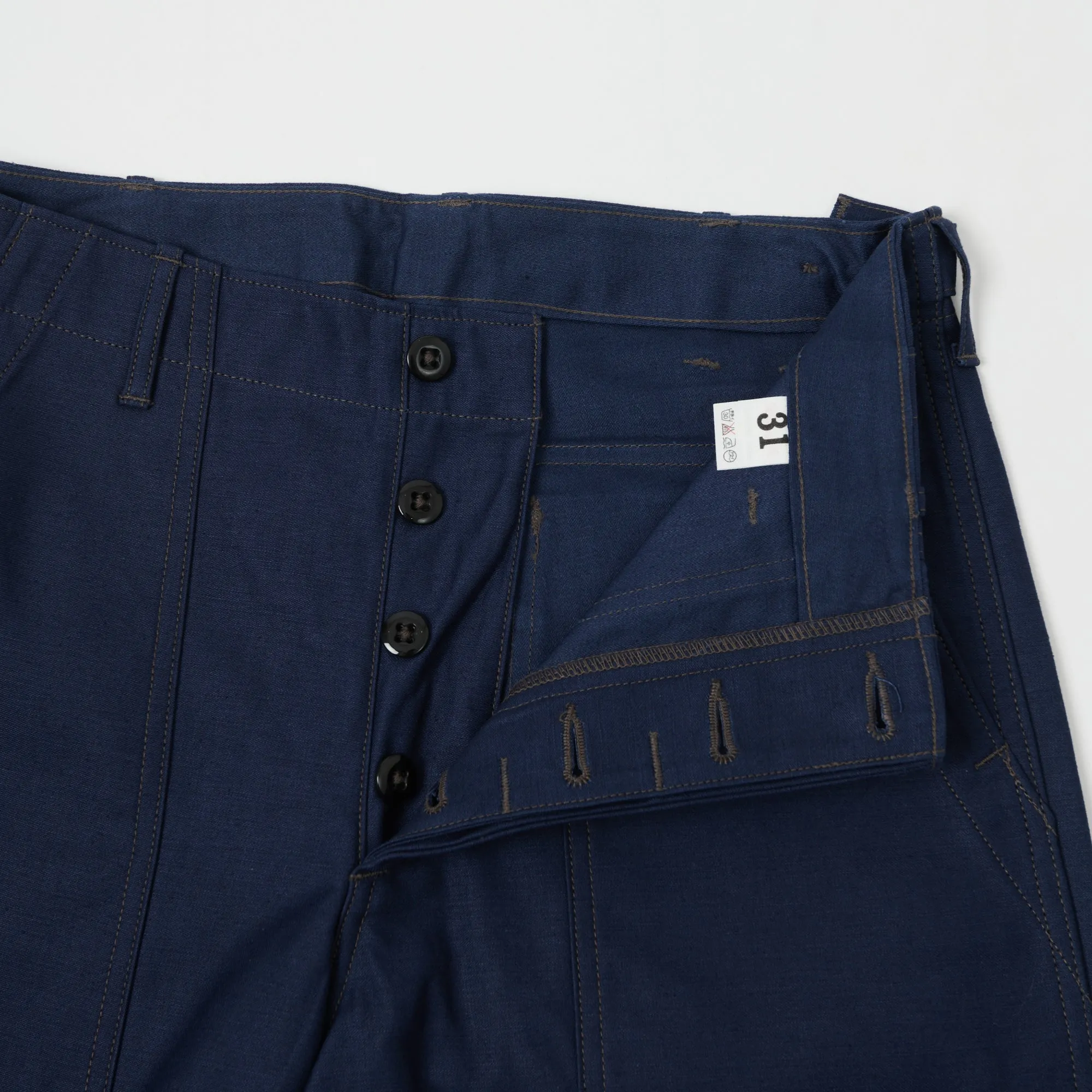 Warehouse & Co Sateen Fatigue Pant - Navy