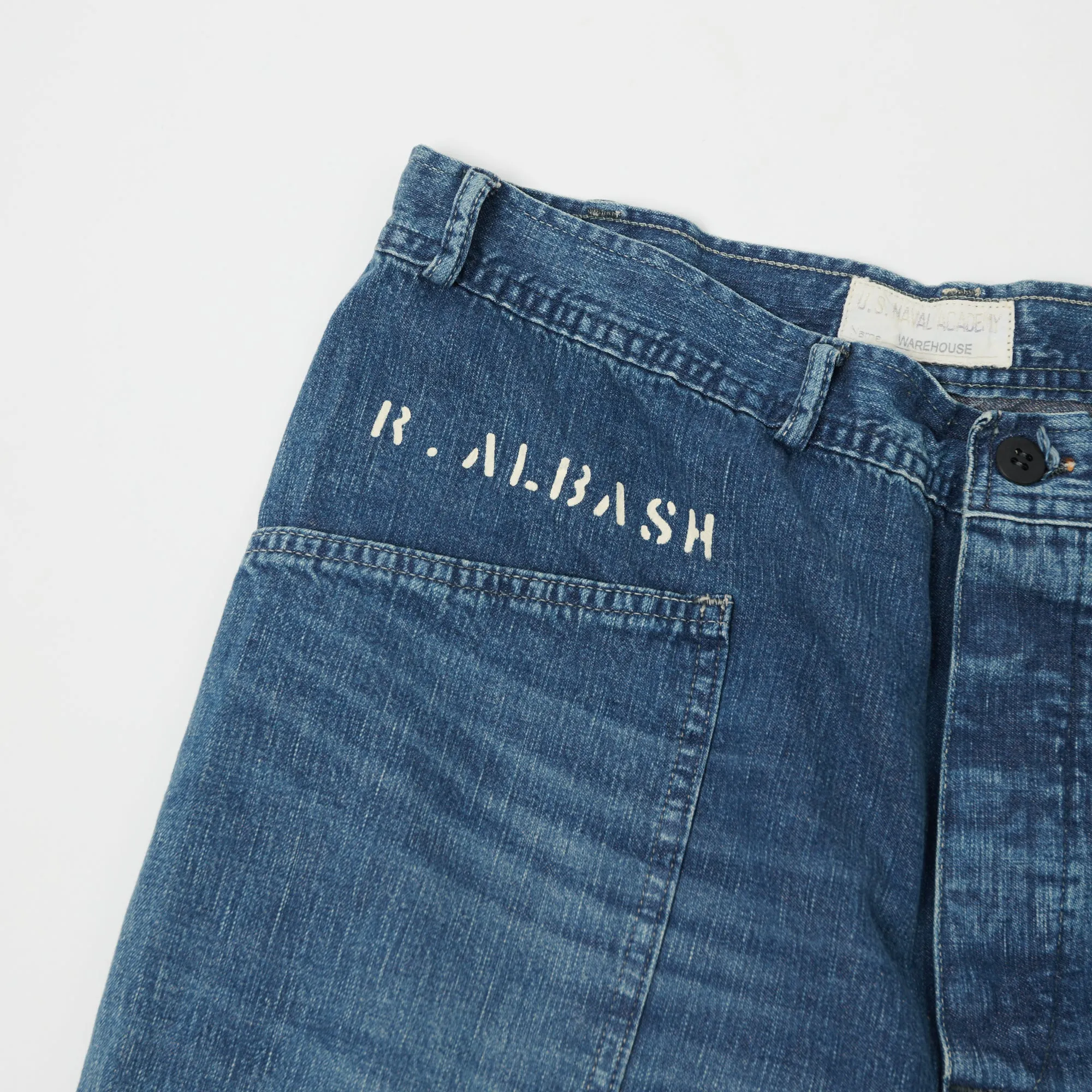 Warehouse & Co Washed Denim Loose Straight Seaman's Pant