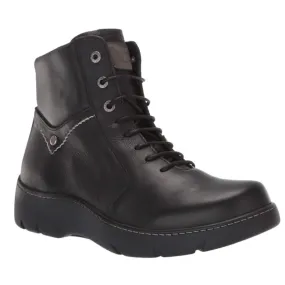 Wolky Daydream Black Vegi Leather Boot (Women's)