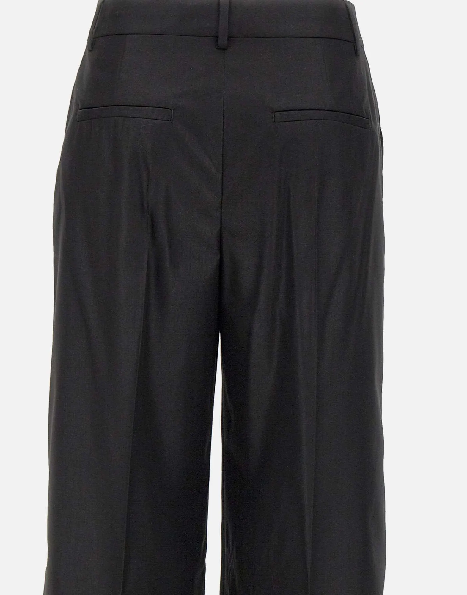 Women's Black Viscose Trousers