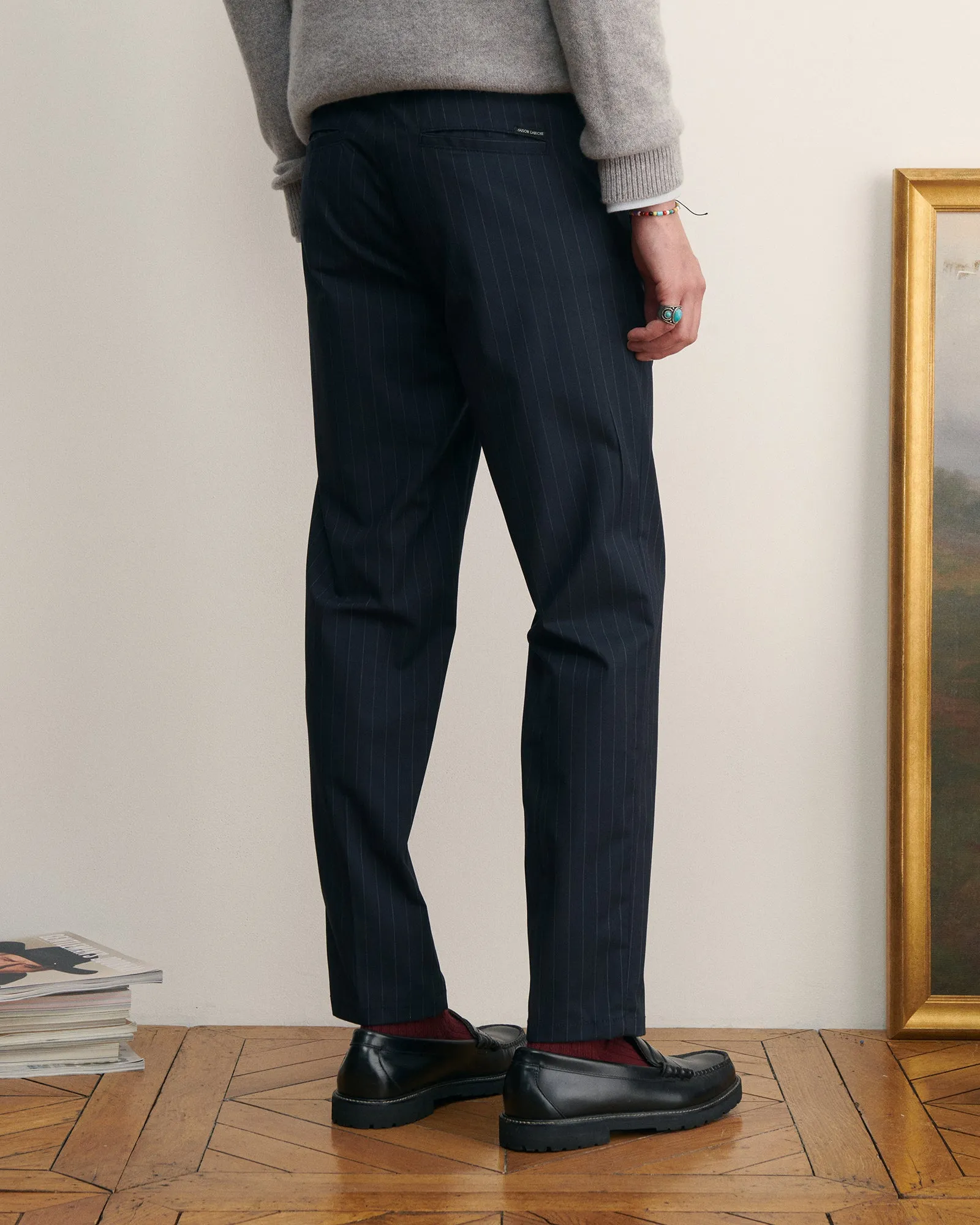 Wool arcade pants