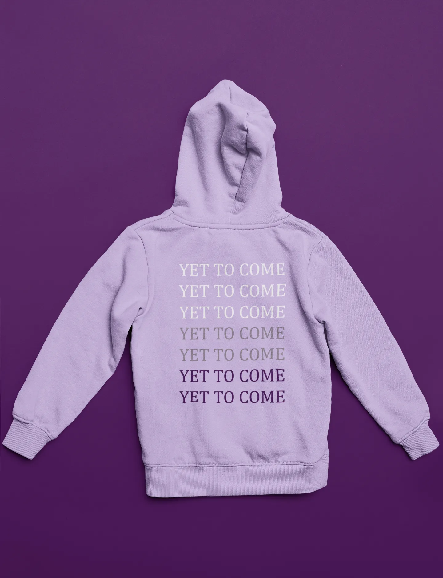 Yet To Come (Double Sided Print): BTS - WINTER HOODIES- LAVENDER