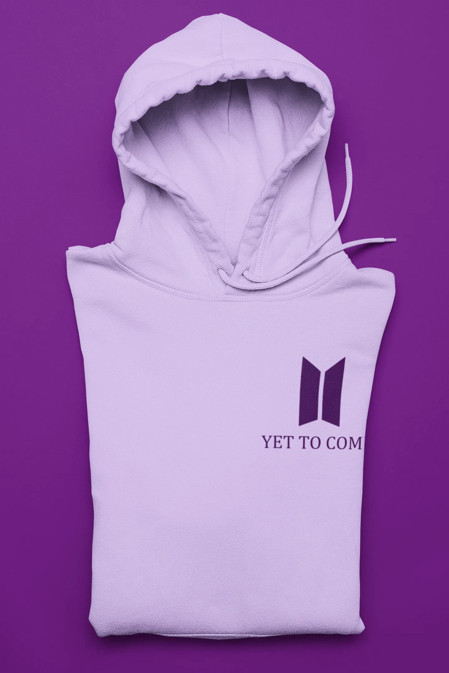 Yet To Come (Double Sided Print): BTS - WINTER HOODIES- LAVENDER