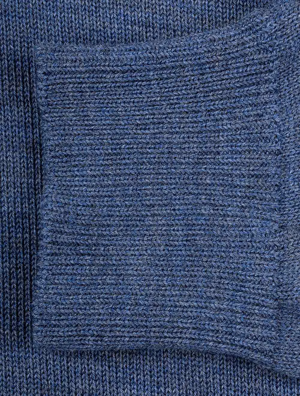 Zipped Pullover Blue